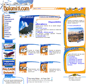 Tablet Screenshot of dolomiti.com